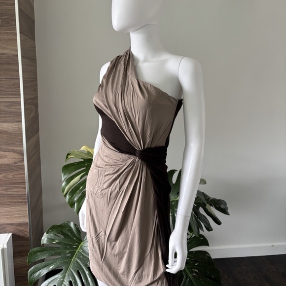 Philosophy di Alberta Ferretti Dress Brown Cocktail Sz 4 US NWT❤️ - Picture 3 of 8